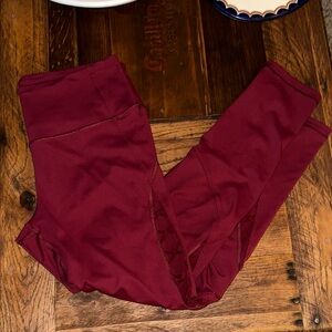 Victoria's Secret Deep Red Leggings